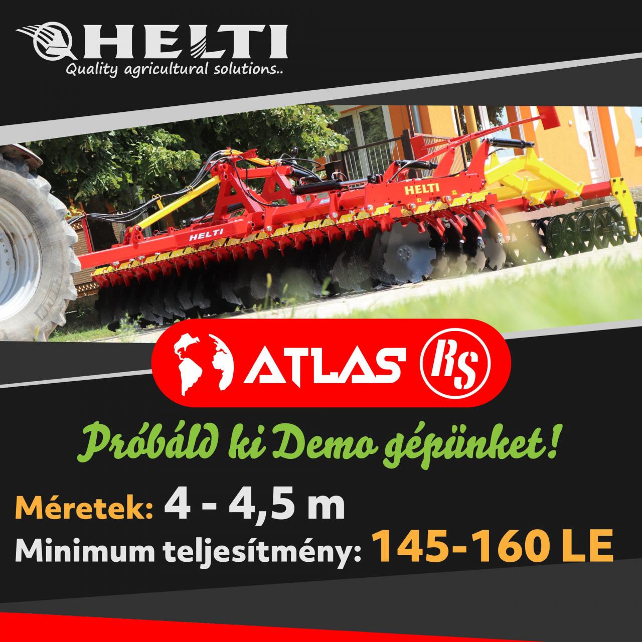 Ismerd meg a Helti Atlas rövidtárcsánkat élőben
